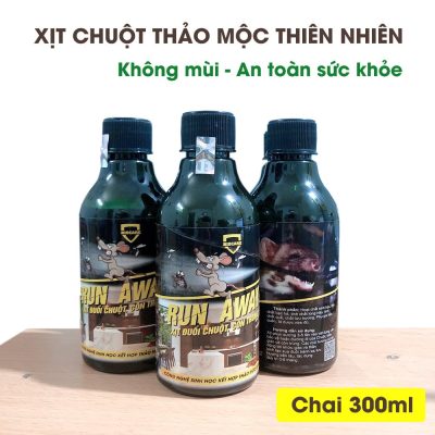 Xịt đuổi chuột Run Away -Thuốc xịt Không mùi, an toàn - Xua đuổi chuột, gián, côn trùng , chỉ sau 1 lần xịt